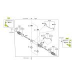 JUEGO DE EXTREMOS DE DIRECCION HILUX 2024-2026 SRX *ANCHA* WIDE TOYAKO - Imagen 5