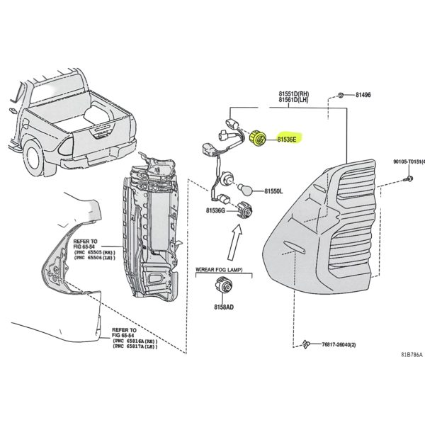 LAMPARA DE LED DE *POSICION Y STOP* HILUX 2021-2026 SPT - Imagen 5