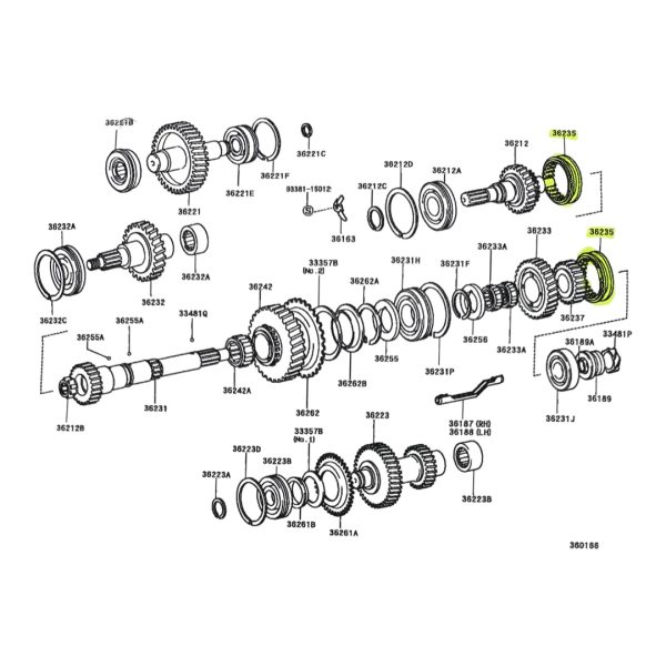 DESPLAZABLE DE REDUCTORA HILUX 1994-2004 3L-5L 2.8-3.0 "SIN TURBO" - Imagen 4