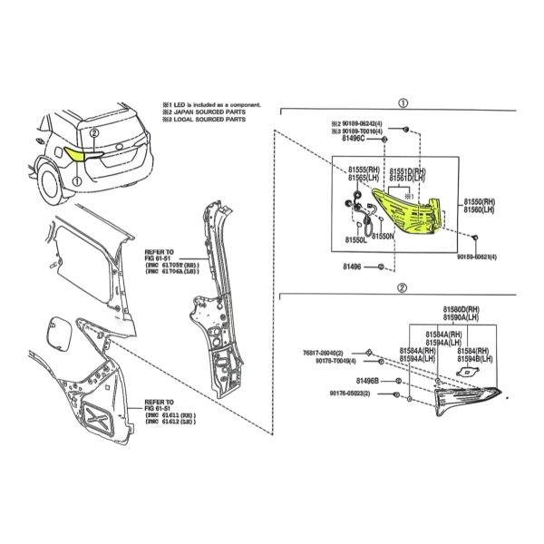 FARO TRASERO SW4 2021-2025 EXTERIOR DERECHO TAIWAN - Imagen 5