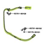 CABLE DE VELOCIMETRO HILUX 1992-2004 4X2 2.8-3.0 3L-5L JAPON - Imagen 6