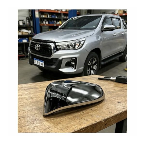 CARCAZA ESPEJO HILUX 2016-2021 CROMADA IZQUIERDA SPT - Imagen 4