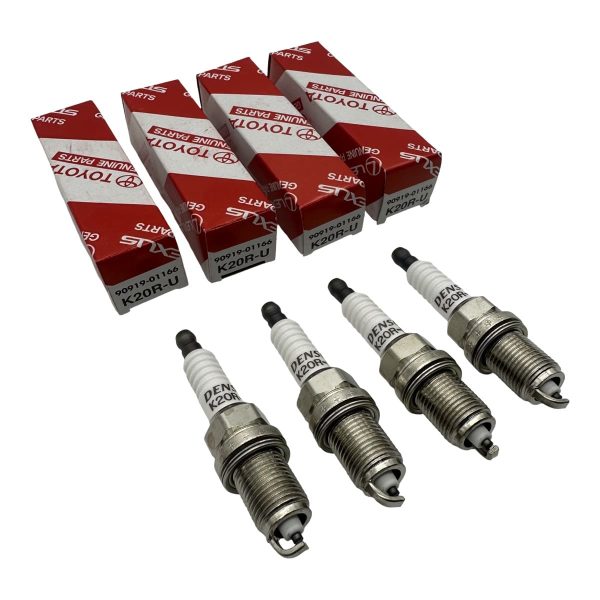 JUEGO X 4 BUJIAS COROLLA 1997-2002 7AF  K-20RU ORIGINAL - Imagen 1