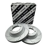 JUEGO DE DISCOS DE FRENO DELANTERO *VENTILADOS *SW4 2016-2026 /HILUX ANCHA/ HILUX GR