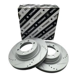 JUEGO DE DISCOS DE FRENO DELANTERO *VENTILADOS *SW4 2016-2026 /HILUX ANCHA/ HILUX GR