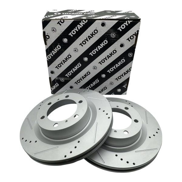 1_639276544469986461.jpg JUEGO DE DISCOS DE FRENO DELANTERO *VENTILADOS *SW4 2016-2026 /HILUX ANCHA/ HILUX GR - Imagen 1