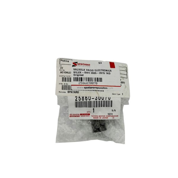 VALVULA VACIO ELECTRONICA HILUX-SW4 2005-2015 3.0 1KD Original - Imagen 3